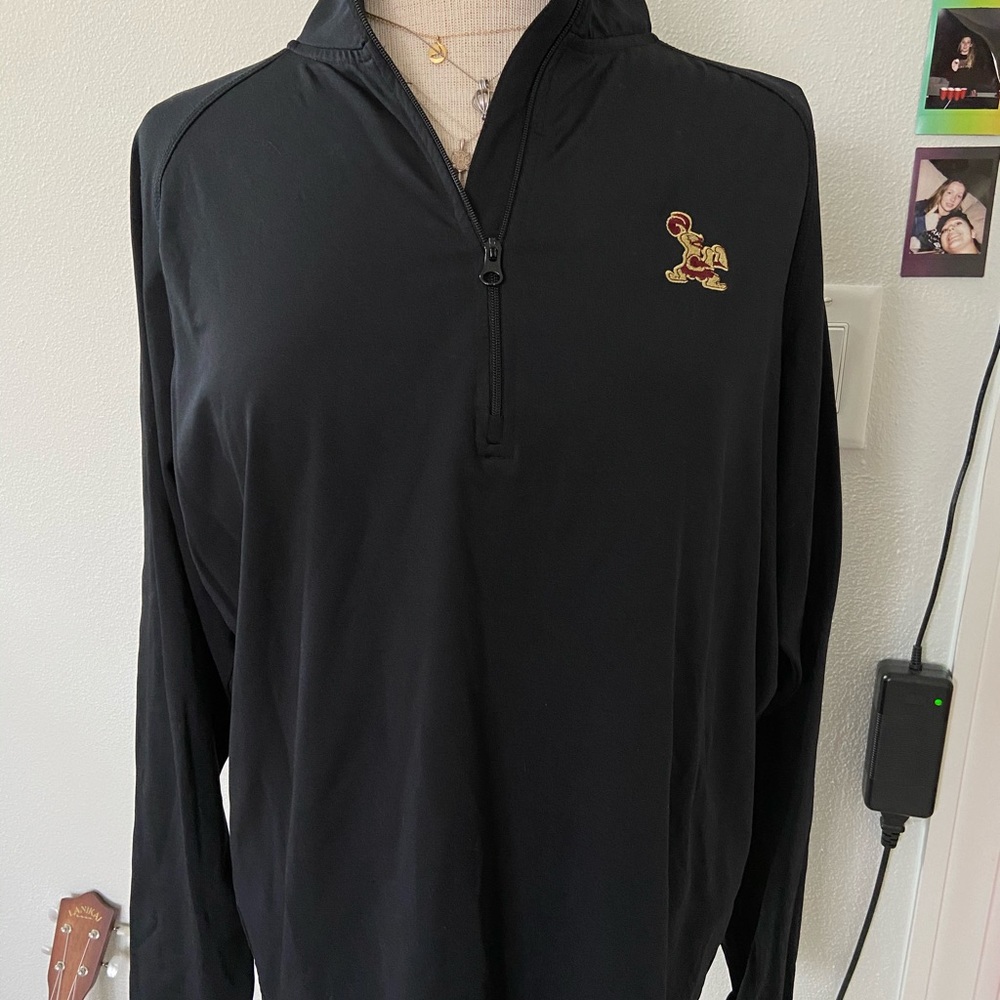 Black 1/4 Zip Crusader Jacket